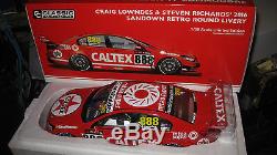 Classic 1/18 2016 Holden Vf Commodore Lowndes Richards Sandown Retro Livery