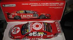 Classic 1/18 2016 Holden Vf Commodore Lowndes Richards Sandown Retro Livery