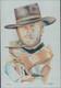 Clint Eastwood Art color Print limited Edition signed by the artist 49/100