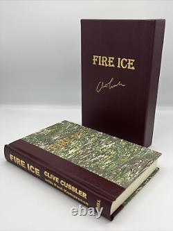 Clive Cussler -Fire Ice 2x Signed Slipcover Limited Edition #479/600