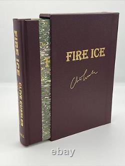 Clive Cussler -Fire Ice 2x Signed Slipcover Limited Edition #479/600