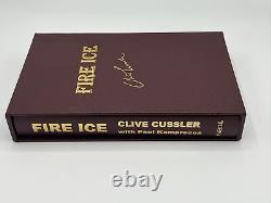 Clive Cussler -Fire Ice 2x Signed Slipcover Limited Edition #479/600