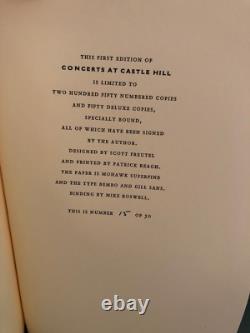 Concerts at Castle Hille by John Updike SIGNED Deluxe Edition First