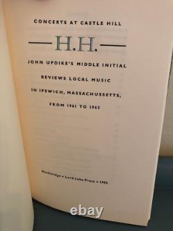 Concerts at Castle Hille by John Updike SIGNED Deluxe Edition First
