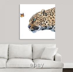 Curiosity III Leopard and Butterfly Fine Art Limited Edition Giclee Print