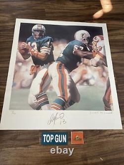 DAN MARINO Autograph Litho Print Limited Edition Signed Numbered by Artist