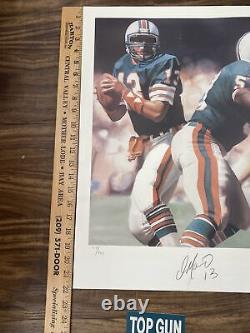 DAN MARINO Autograph Litho Print Limited Edition Signed Numbered by Artist