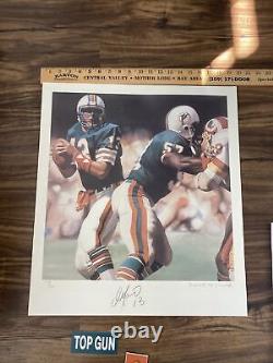 DAN MARINO Autograph Litho Print Limited Edition Signed Numbered by Artist