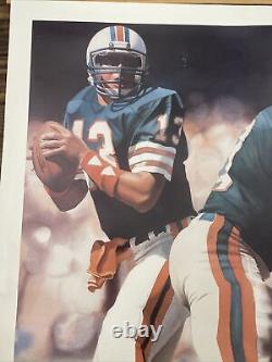 DAN MARINO Autograph Litho Print Limited Edition Signed Numbered by Artist