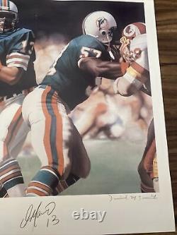 DAN MARINO Autograph Litho Print Limited Edition Signed Numbered by Artist