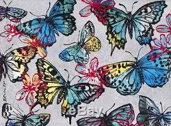 DAVID BROMLEY Butterflies Signed Limited Edition Print 77cm x 104cm Stunning