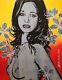 DAVID BROMLEY Nude Gillian With Flowers Signed Limited Edition Print, 70 x 55