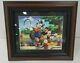 DISNEY Limited EDITION Autographed MICKEY MOUSE + GOOFY Artist Print SIGNED Art