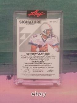 Dan Marino 2023 Leaf Signature Series Auto 1/1 One Of One Parallel Dolphins