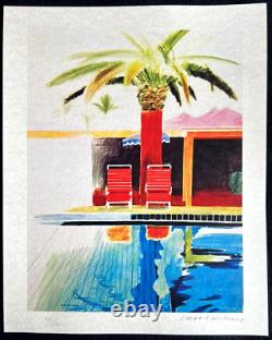 David Hockney Lithograph COA Original Signed Hand Numbered Limited Edition