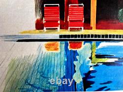 David Hockney Lithograph COA Original Signed Hand Numbered Limited Edition