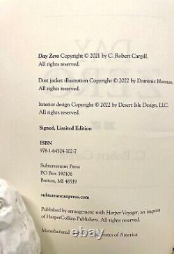 Day Zero SIGNED by C. Robert Cargill LIMITED EDITION 148 of 500