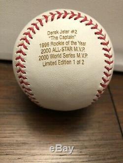 Derek Jeter Autographed Baseball Limited Edition 1/2 With COA