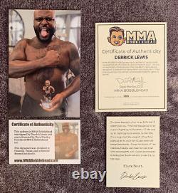 Derrick Lewis Autographed by MMA Bobblehead Numbered/Limited Edition