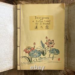 Dewdrops On A Lotus Leaf By Jakob Fischer SIGNED Tokyo 1950 Paper Cover