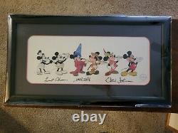 Disney Sericel Mickey Through The Years. Limited Edition. Autographed