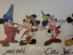 Disney Sericel Mickey Through The Years. Limited Edition. Autographed