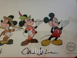Disney Sericel Mickey Through The Years. Limited Edition. Autographed