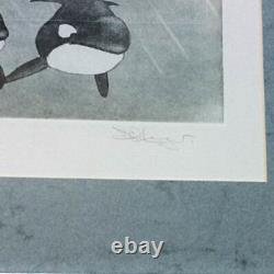 Don Li-Leger Limited Edition Orcas Framed Print Signed Autographed 17/200 Etched