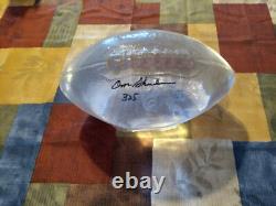 Don Shula Limited Edition 325 Autographed Fullsize Crystal Football