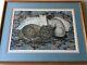 Dorothy Lundquist Cat and Pillows Limited Edition Etching Print, Signed, Framed