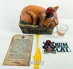 Doug Horne Eekum Bookum Rum Cat Tiki Mug & Shot Glass Limited Edition Signed