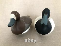 Duck Decoy, Bluebill pair, R. Madison Mitchell, Havre de Grace, 1972. Signed