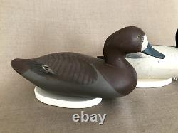 Duck Decoy, Bluebill pair, R. Madison Mitchell, Havre de Grace, 1972. Signed