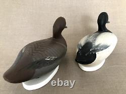 Duck Decoy, Bluebill pair, R. Madison Mitchell, Havre de Grace, 1972. Signed