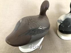 Duck Decoy, Bluebill pair, R. Madison Mitchell, Havre de Grace, 1972. Signed