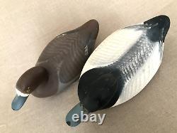 Duck Decoy, Bluebill pair, R. Madison Mitchell, Havre de Grace, 1972. Signed