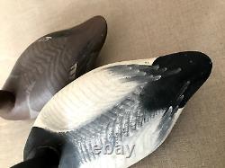 Duck Decoy, Bluebill pair, R. Madison Mitchell, Havre de Grace, 1972. Signed