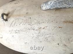 Duck Decoy, Bluebill pair, R. Madison Mitchell, Havre de Grace, 1972. Signed