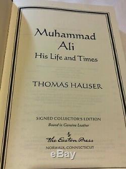 Easton Press MUHAMMAD ALI His Life and Times Biography 2XSIGNED Leather 586/3500