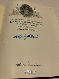 Easton Press SHIRLEY TEMPLE BLACK SCRAPBOOK Memoir Biography SIGNED FIRST ED