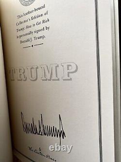 Easton Press Signed Edition President Donald J. Trump HOW TO GET RICH w COA