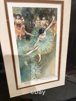 Edgar Degas Limited Edition Print of Ballet Dancers, Signed and Framed