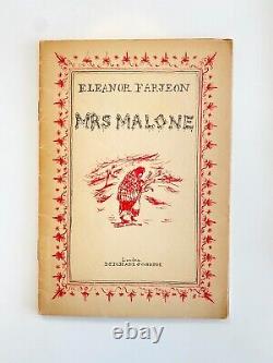 Eleanor Farjeon Mrs. Malone Booklet SIGNED First Edition 1950