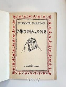 Eleanor Farjeon Mrs. Malone Booklet SIGNED First Edition 1950