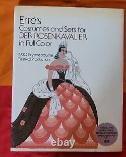 Erte Signed Book Limited Edition With Dust Jacket Costumes Fantastic Autograph