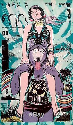 FAILE Paradise In. Large Screen Print Limited Edition Turquoise Variant