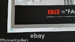 Face to Face by DFace & Shepard Fairey Signed dface obey not banksy dolk kaws