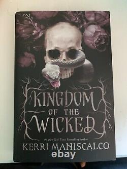 Fairyloot Signed 1st Edition Kingdom of the Wicked by Kerri Maniscalco