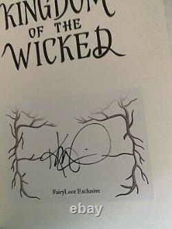 Fairyloot Signed 1st Edition Kingdom of the Wicked by Kerri Maniscalco