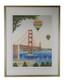 Fanch Ledan Golden Gate Bridge Lithograph Print Limited Edition Autographed